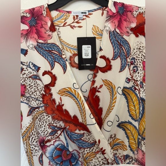 Back In Time Floral Bodysuit – Fashion Nova – NWT - Picture 8 of 8